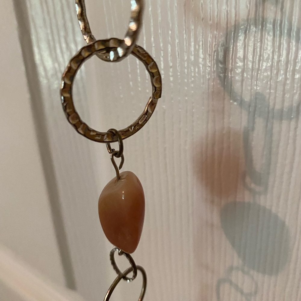Unique silver and stone belt